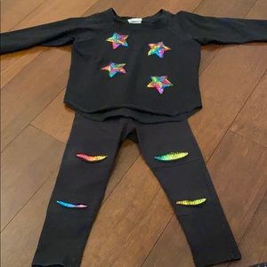 Adorable legging set with sequins size 3T